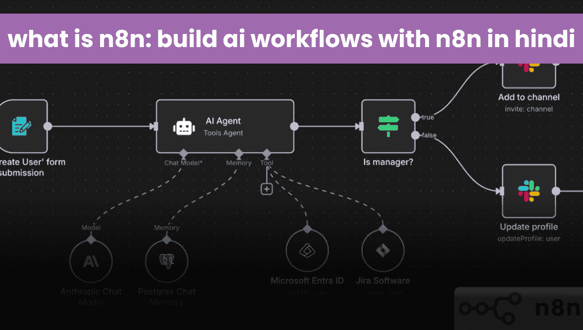 what is n8n: build ai workflows with n8n in hindi